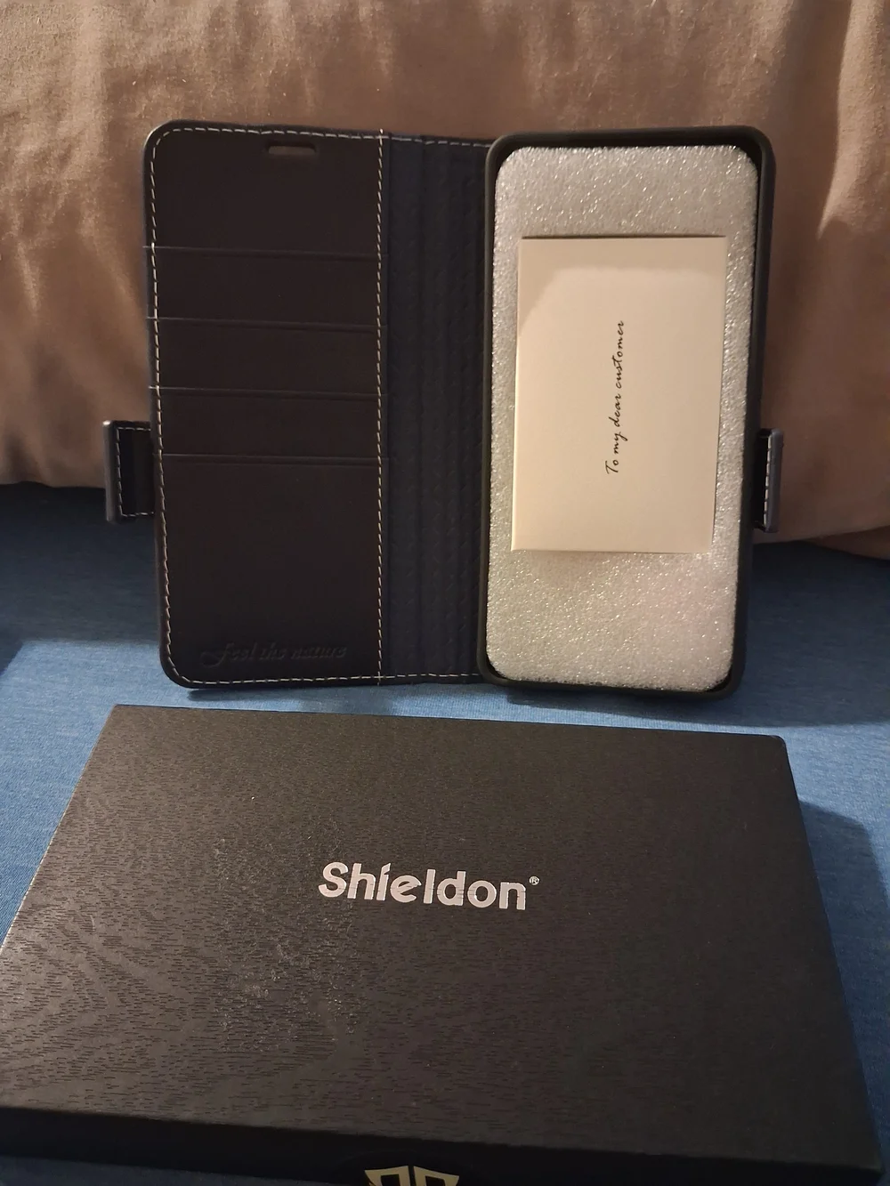 Shieldon Galaxy S22 Ultra Genuine Leather RFID Wallet Case